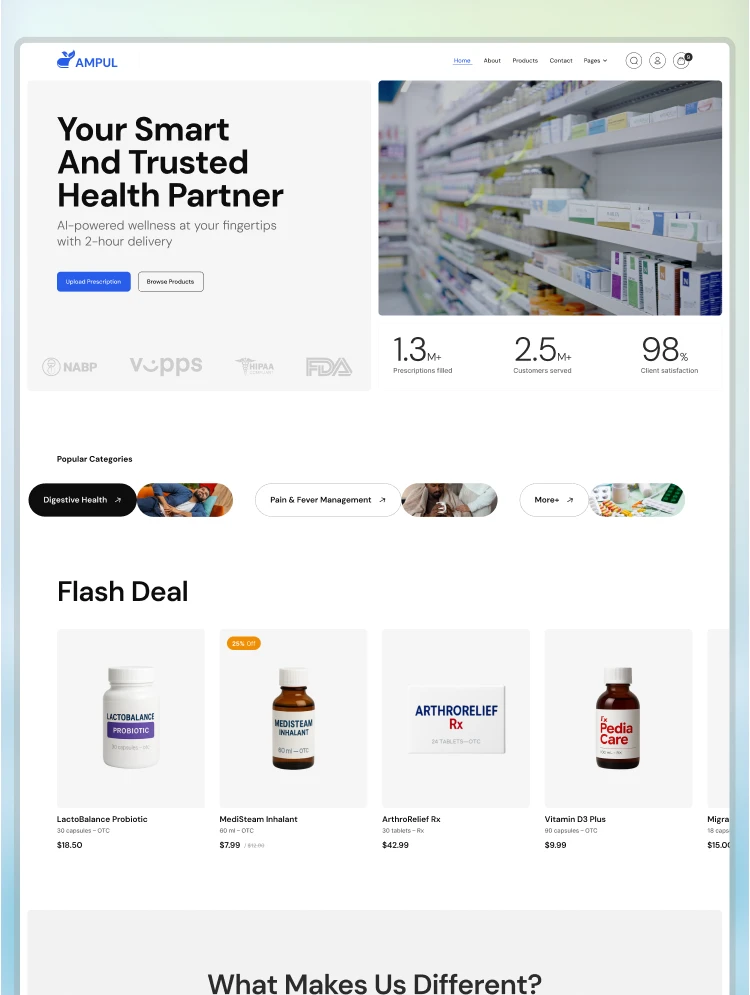 Ampul Webflow Template