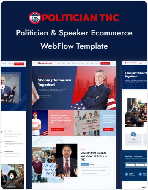 Politician website templates