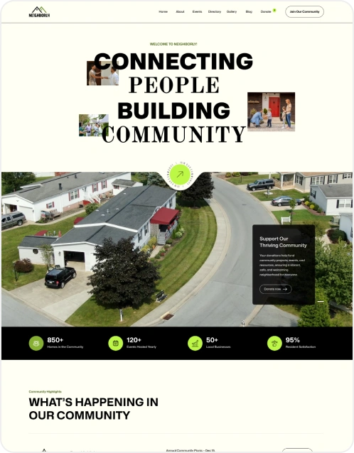 Neighbor webflow templates