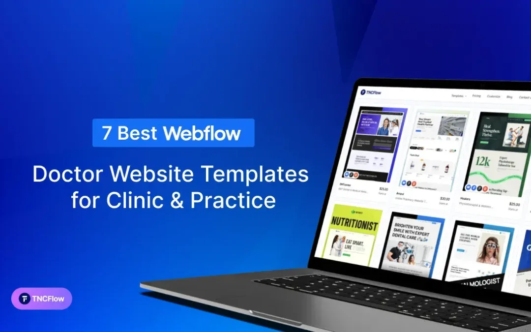 7 Best Webflow Doctor Website Templates for Clinic & Practice