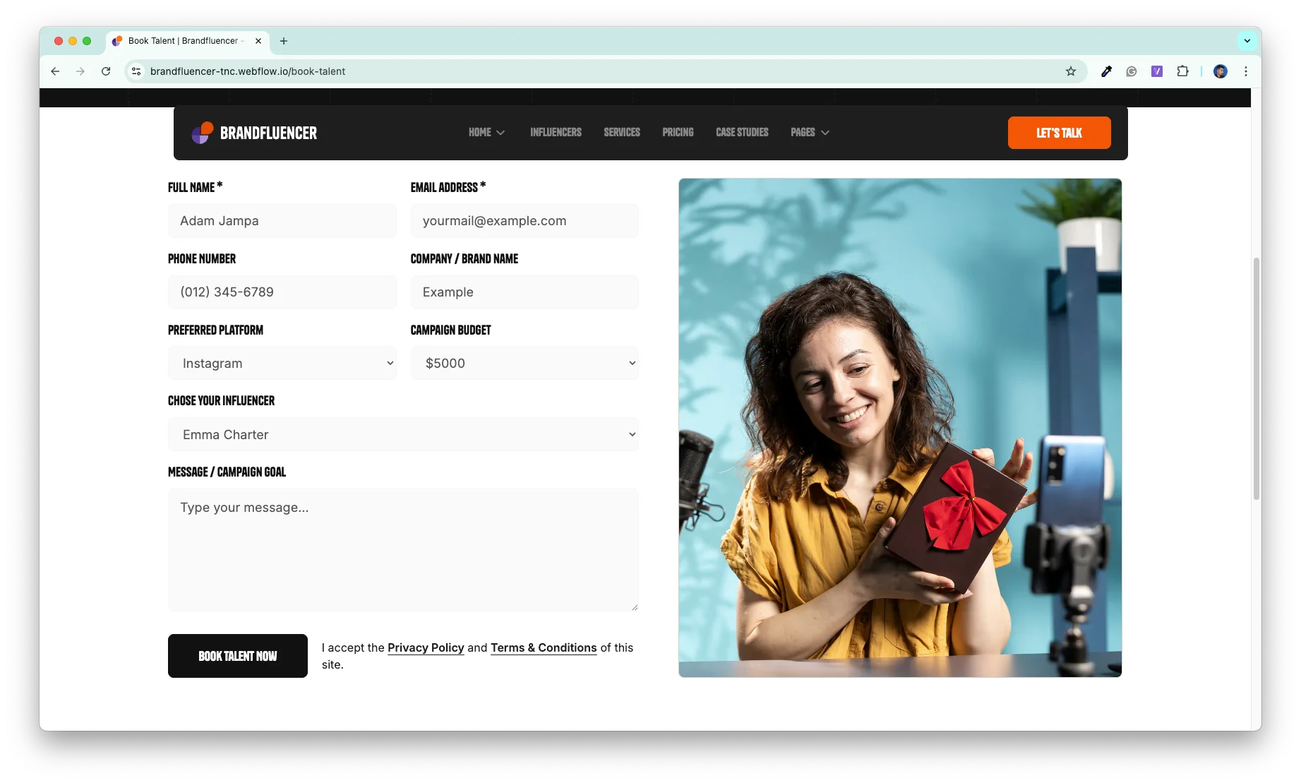 Brandfluencer_booking_collab_forms - TNCFlow