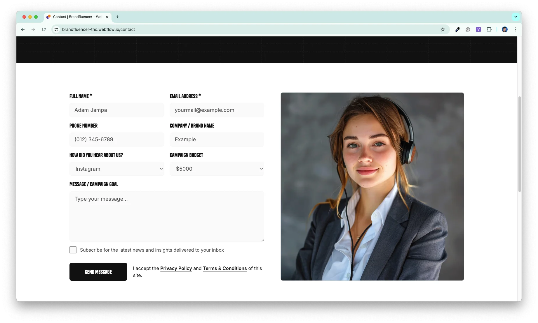 Brandfluencer_user_friendly_forms - TNCFlow