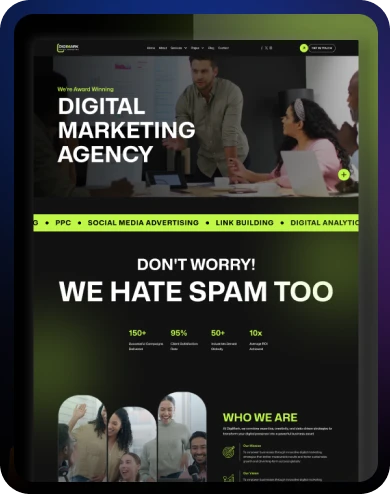webflow service page hero section