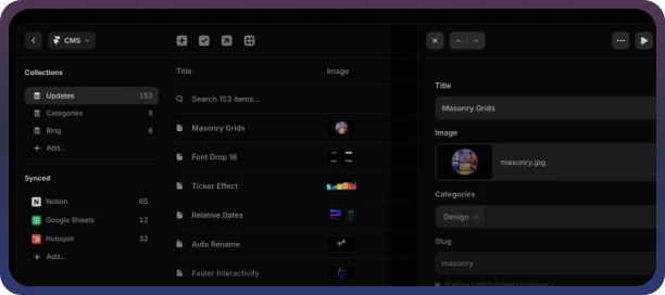 webflow service page hero section
