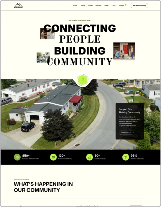 neighborly webflow template