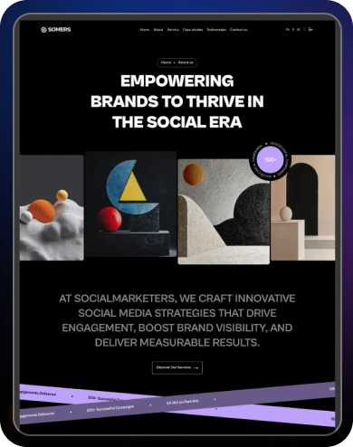webflow service page hero section
