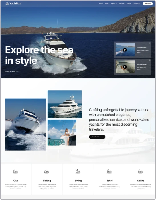 yachtlux webflow template