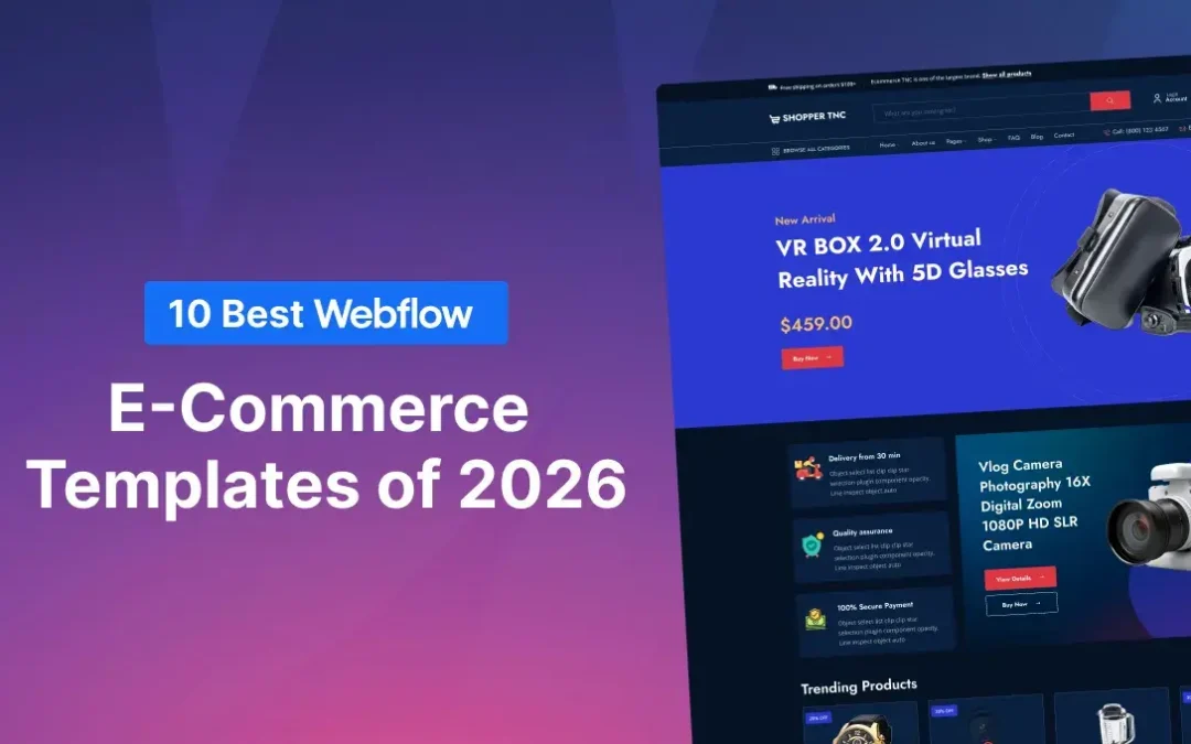 10 Best Webflow E-Commerce Templates of 2026