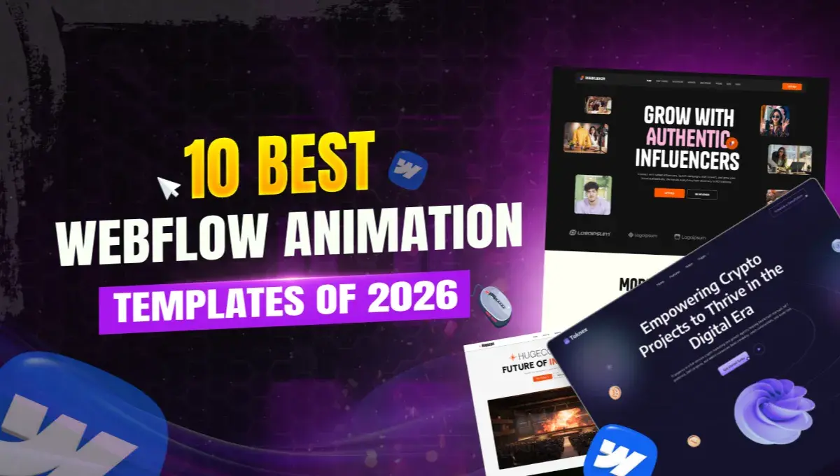 10 Best Webflow Animation Templates of 2026
