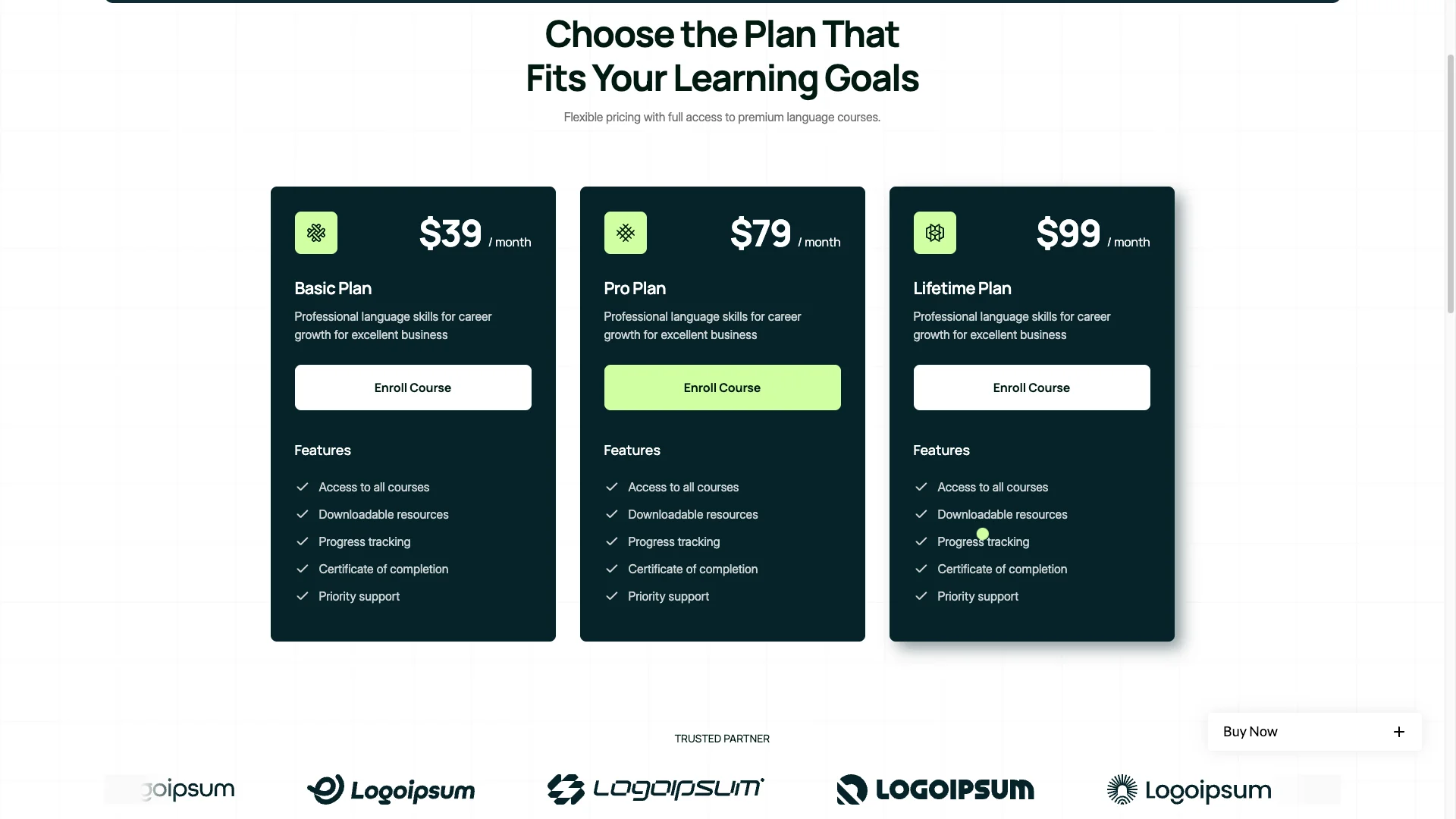 Pricing showcase - TNCFlow