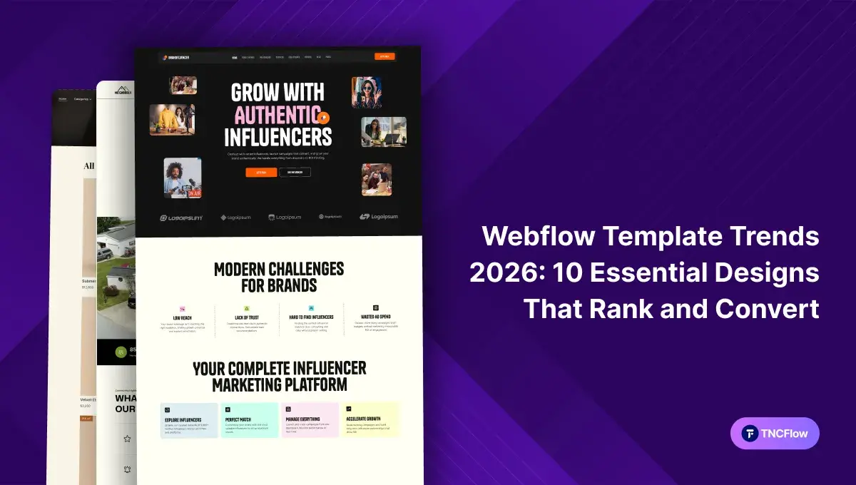 Webflow Template Trends 2026