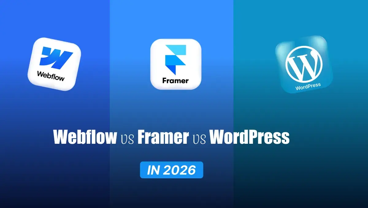 Webflow vs Framer vs WordPress in 2026