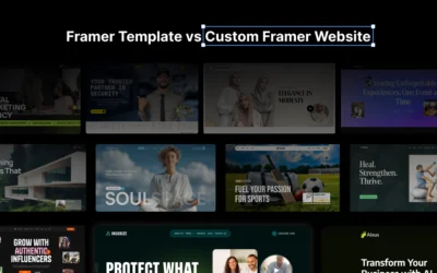 Framer Template vs Custom Framer Website: What Is Right for Your Business?
