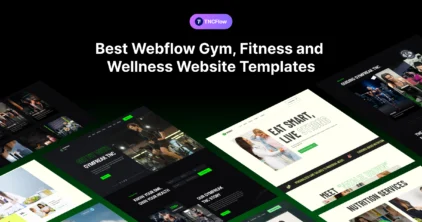 Best Webflow Gym, Fitness and Wellness Website Templates
