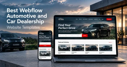 Best Webflow Automotive and Car Dealership Website Templates