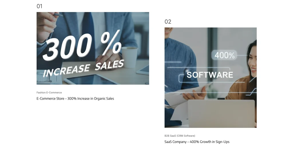 algorise_case_studies_showcase - TNCFlow Case study 01: E‑Commerce store with 300% increase in organic sales.