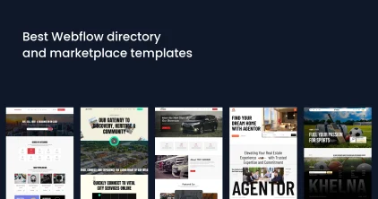 best webflow directory and marketplace templates