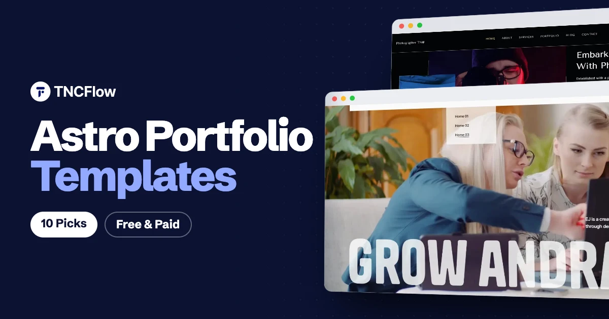 Best Astro Portfolio Templates: Paid and Free Picks