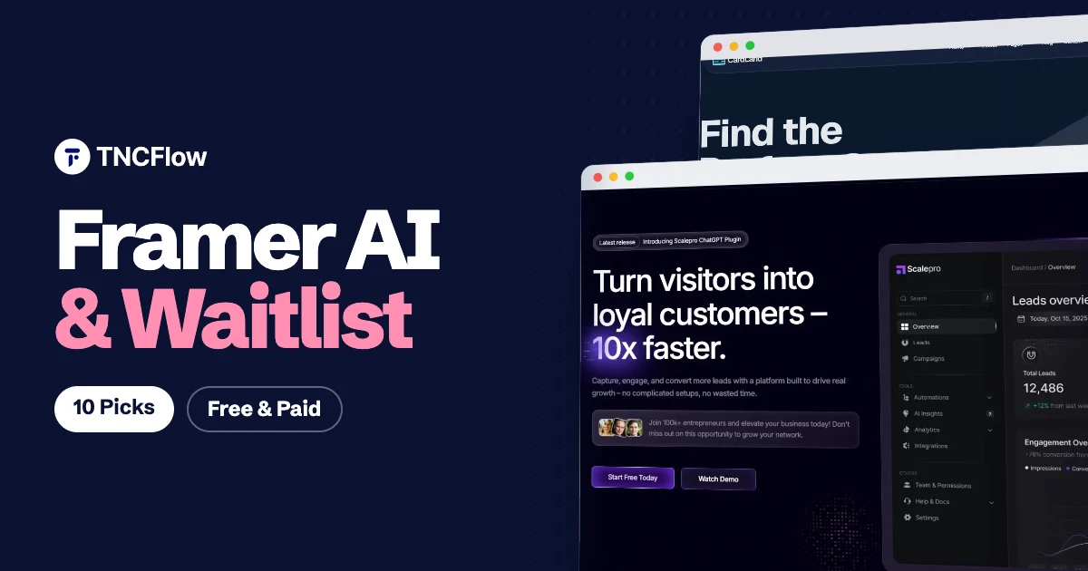 Best Framer AI and waitlist templates Best Framer AI and waitlist templates