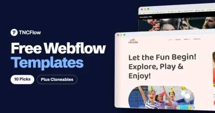 Best free Webflow templates and cloneables