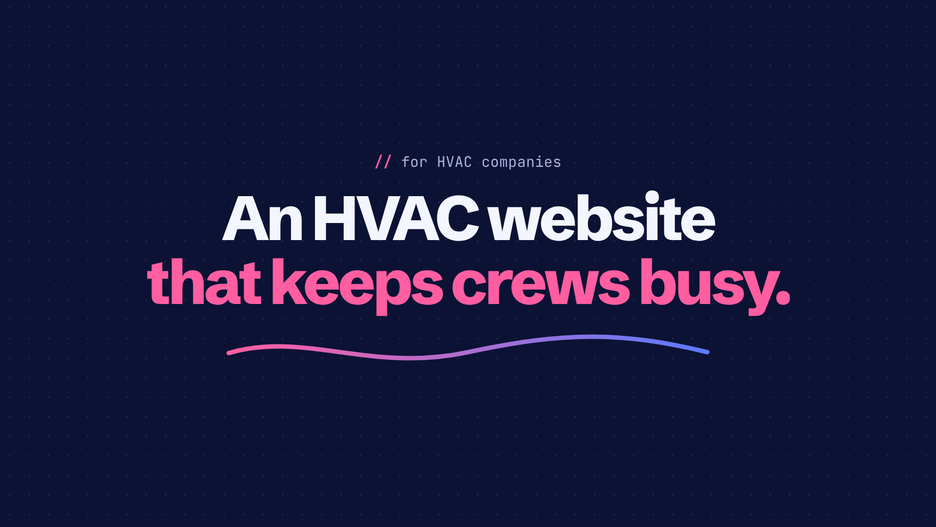 HVAC website design and development by TNCFlow