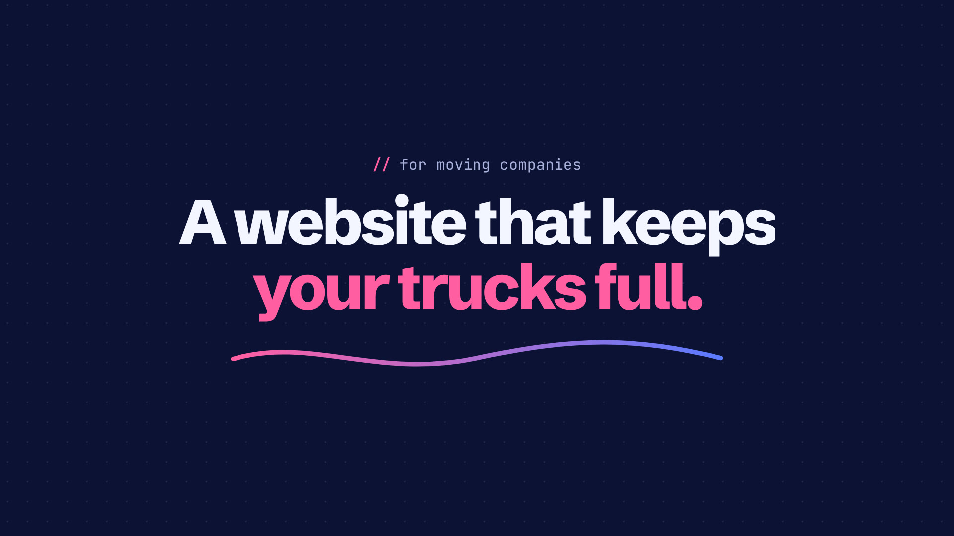Moving Company website design and development by TNCFlow