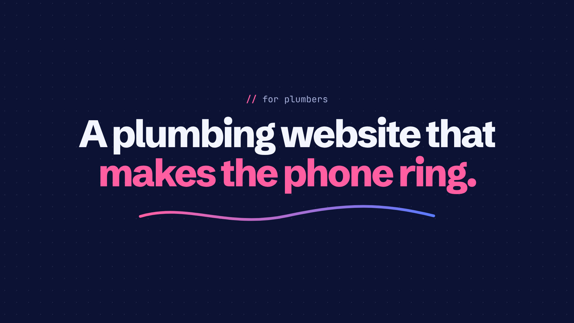 Plumbing website design and development by TNCFlow