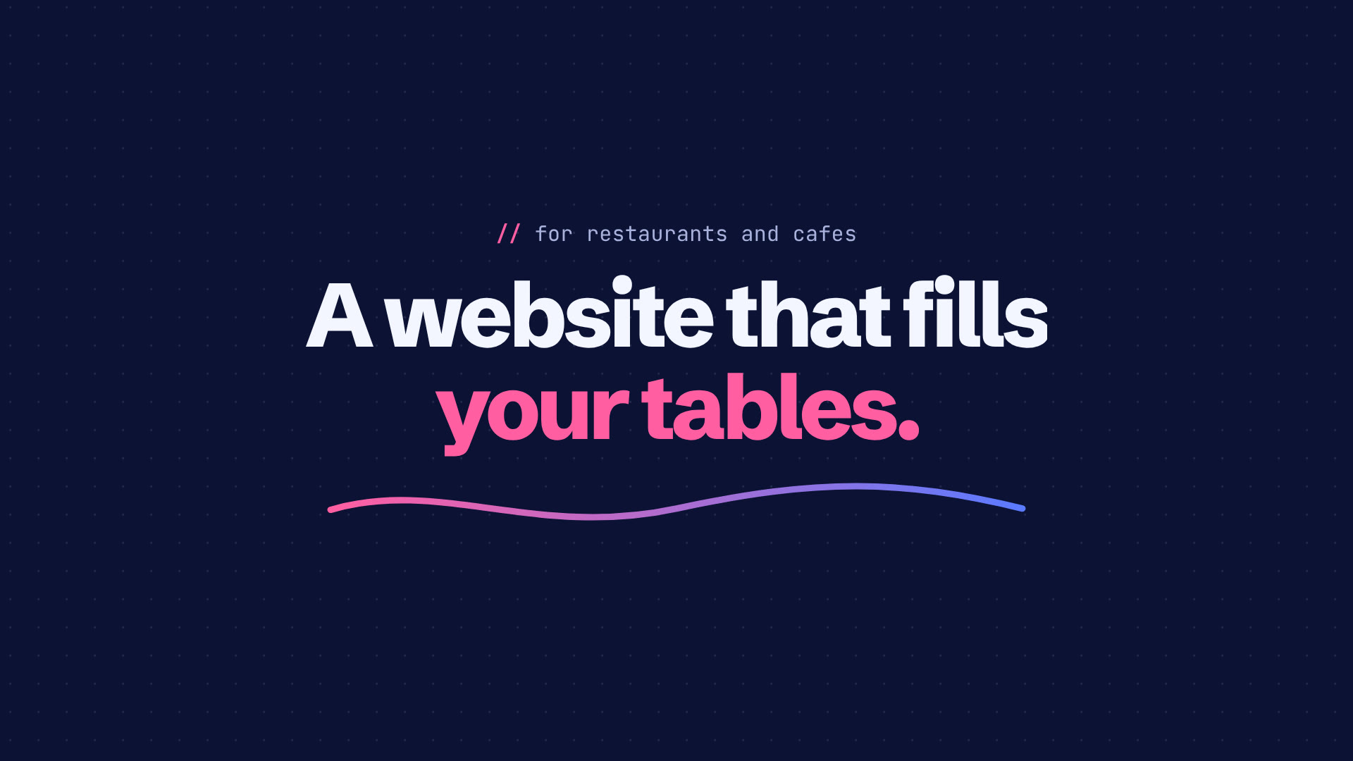 Restaurant website design and development by TNCFlow